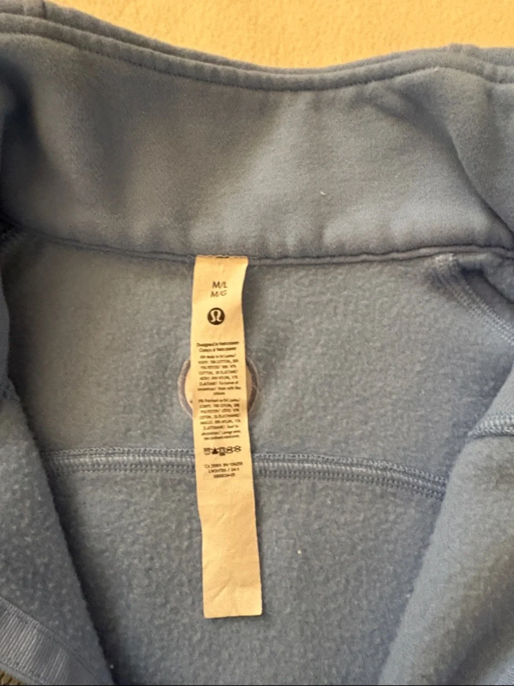 Lululemon Funnel Neck Scuba top. Size M/L. Excellent condition. - Picture 2 of 5